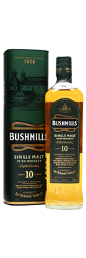 Bushmills 10 Year Old Irish Single Malt Whiskey